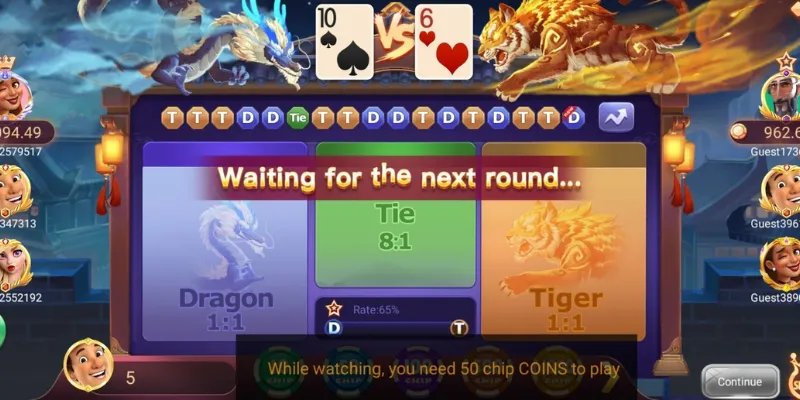 Tỷ lệ trả thưởng và các lựa chọn cược trong Dragon Tiger