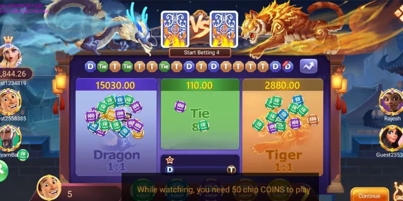 Một số lưu ý quan trọng khi tham gia trò chơi bài rồng hổ