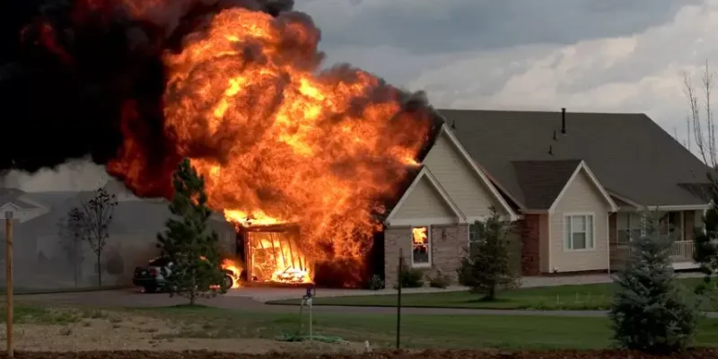 Cháy nhà do sự bất cẩn