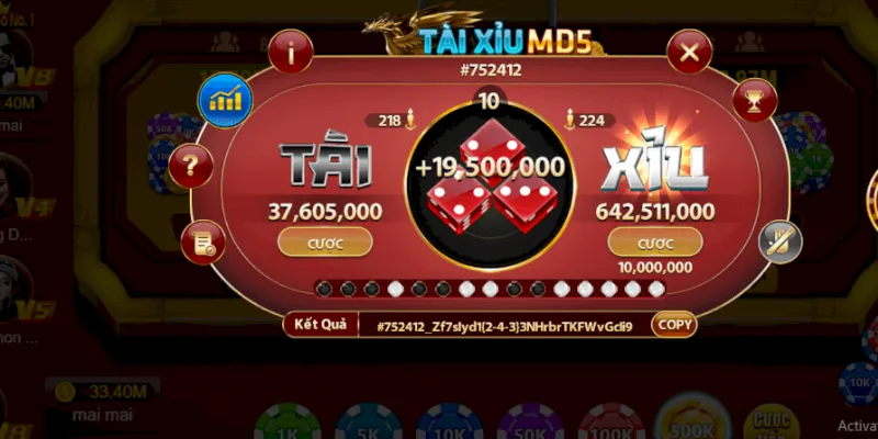 Chi tiết cách chơi Tài Xỉu MD5 cho lính mới