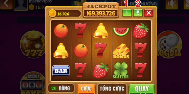 Một số loại game xèng hoa quả thông dụng nhất