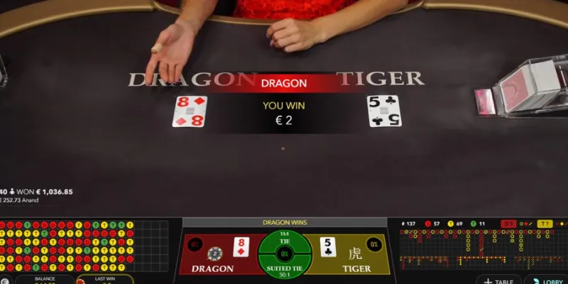 Chiến thuật chơi Dragon Tiger Live giúp tăng cơ hội thắng lớn 