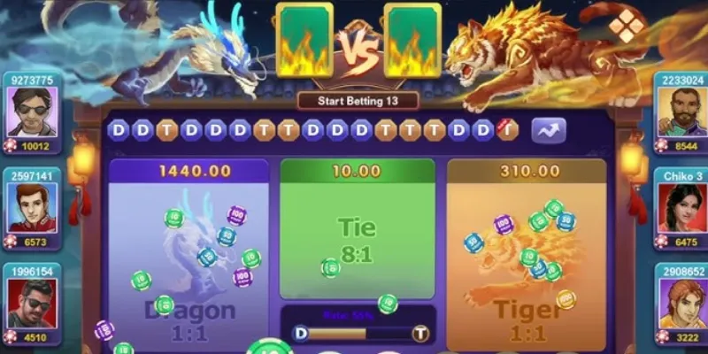 Tìm hiểu luật chơi và các loại cược trong Dragon Tiger