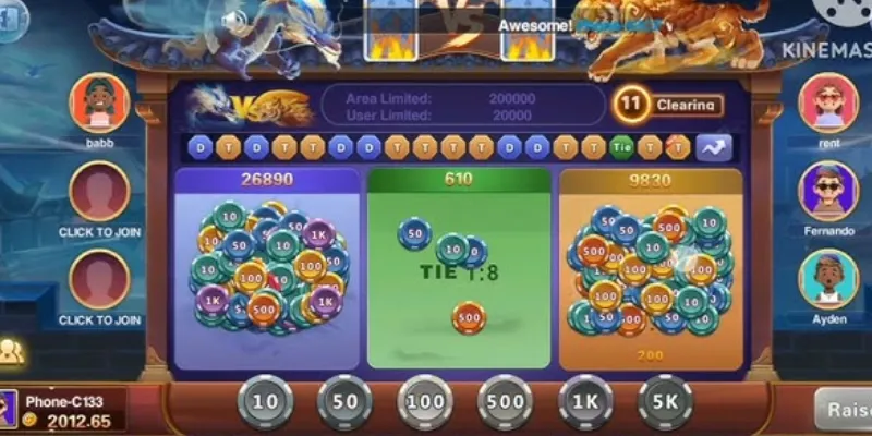 Mẹo chơi Dragon Tiger nắm bắt cơ hội chiến thắng