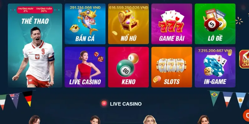Một số trò chơi Live Casino phổ biến