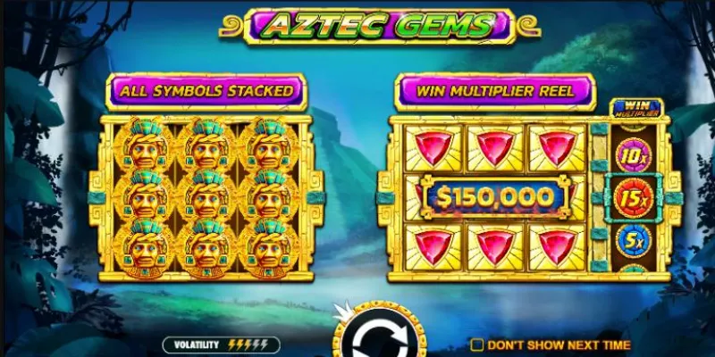 Các biểu tượng tỷ lệ trả thưởng trong Aztec Gems